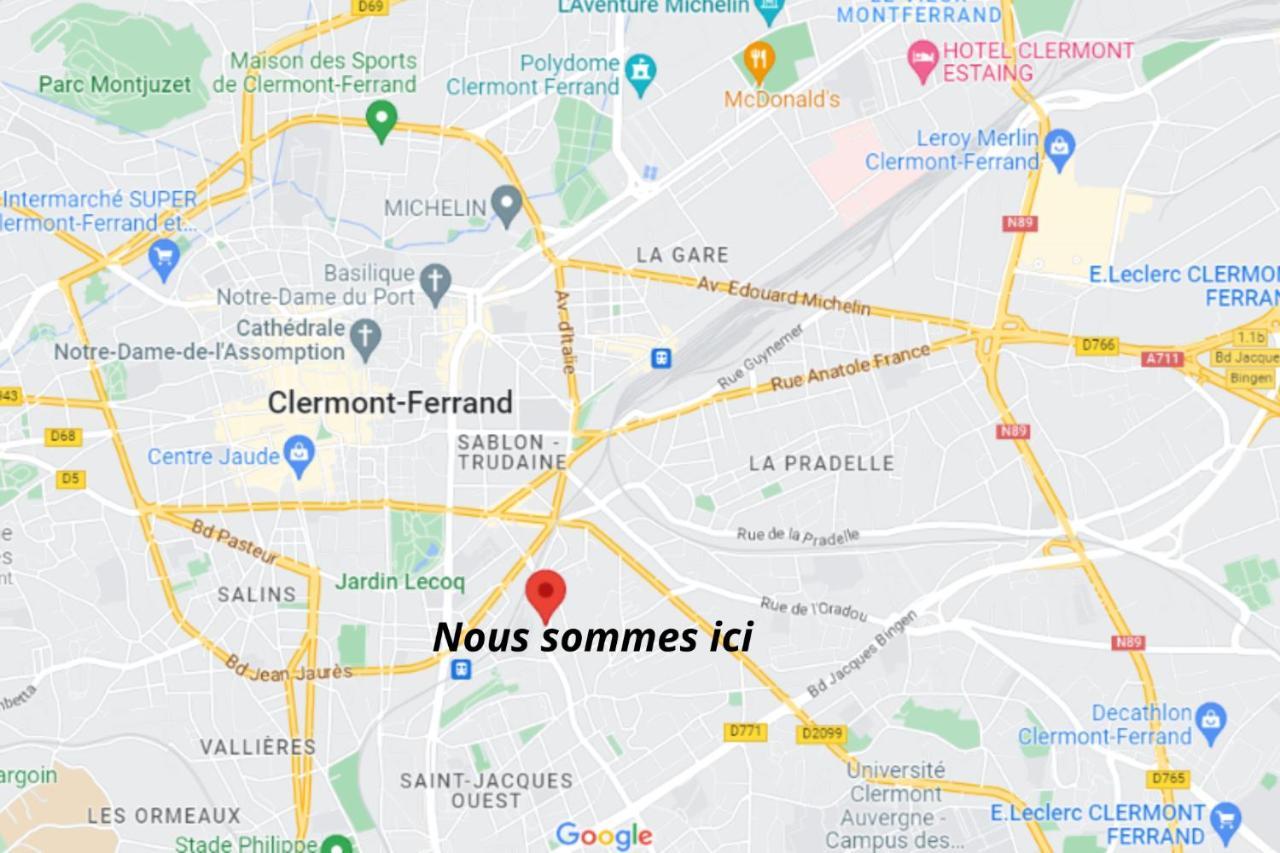 ⟬Cosy Blum 63⟭ Charmant Et Accueillant ⁕Mansarde⁕ Clermont-Ferrand Exteriér fotografie